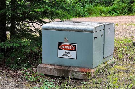 green box electrical|green electrical box in yard.